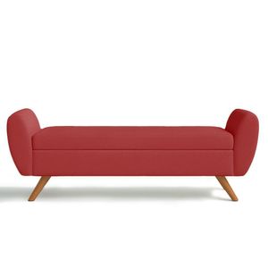 Recamier Bau Grecia 1,60M Suede Vermelho - Clique Decor