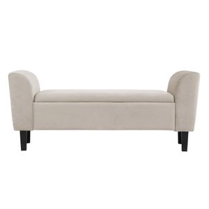 Recamier Bau França 1,40M Suede Bege - Clique Decor