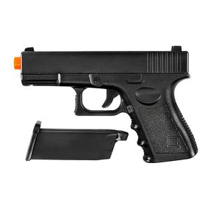 Pistola Airsoft Spring Glock Full Metal 6mm Galaxy Preta GALA-G15