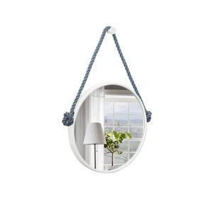 Espelho Decorativo Adnet Alça Sisal 60 Cm Redondo