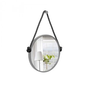 Espelho Decorativo Adnet Alça Corda Naval 40 Cm Redondo