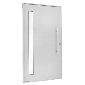 Porta Lambril Pivotante Com Puxador E Visor Direita Topsul 220x100cm Esquadrisul Branco