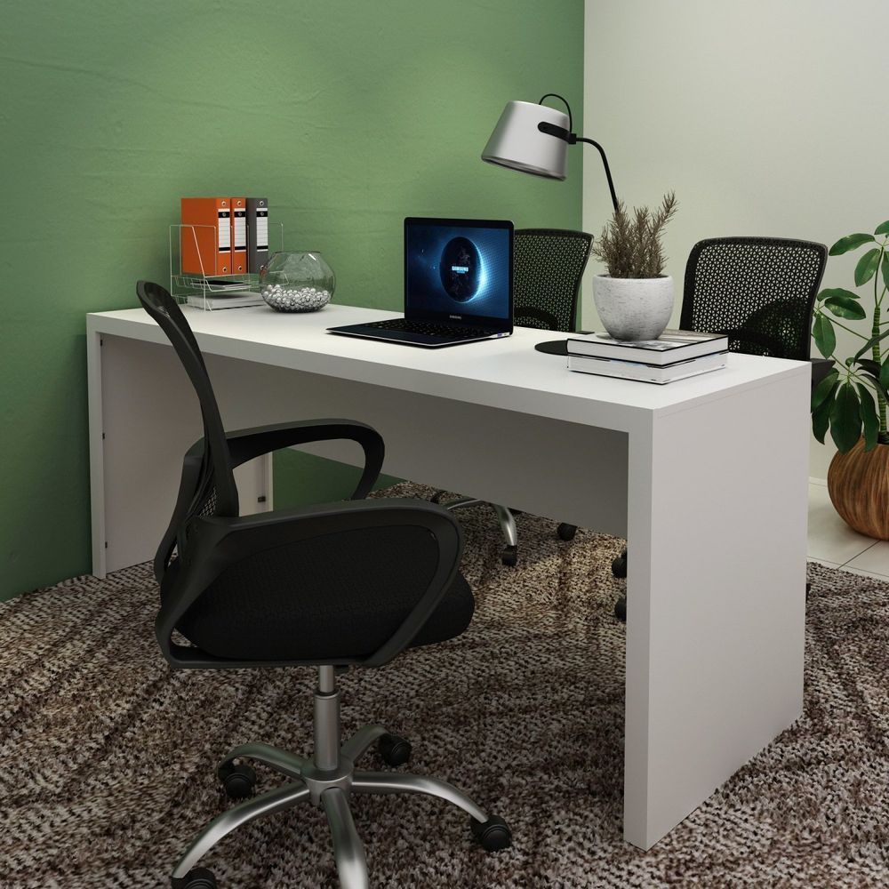 Mesa Para Escritório 180cm Me4185 Branco