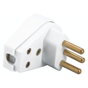 Plugue Angular 2p+t 250 V 10 A Tramontina Branco Tramontina