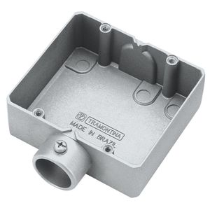 Condulete Duplo 3/4" Tipo "ed" - Sem Tampa / Rosca Bsp / Com Pintura Eletrostática A Pó Tramontina