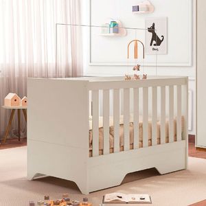 Berço Americano 3 Em 1 Multifuncional Que Vira Cama E Mesinha Sloan Off White Móveis Estrela Baby