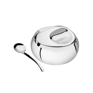 Açucareiro Linha Chá E Café Tramontina Em Aço Inox Com Colher Tramontina