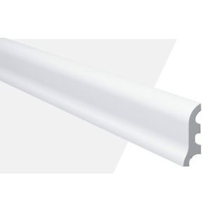 Rodapé De Poliestireno Md6 17mm X 244cm X 5,5cm Branco
