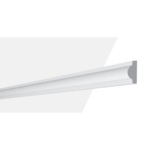 Boiserie Rodameio De Poliestireno M2 21mm X 200cm X 2cm Branco