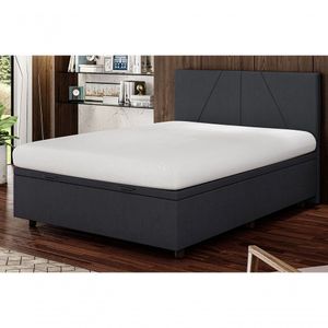 Base Cama Box Baú Viúva Veludo Skybox Preto