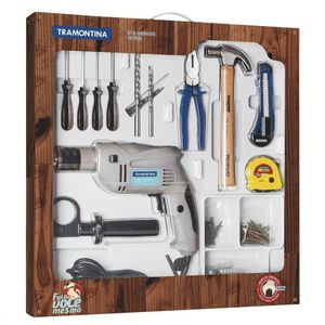 Kit De Ferramentas Tramontina Com Furadeira Elétrica 500 W 127 V 100 Peças Tramontina
