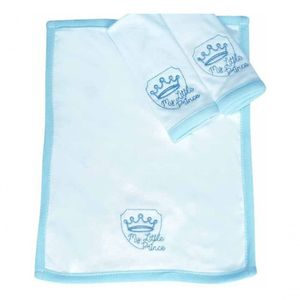 Kit Com 3 Fraldinhas De Boca Em Malha Its A Boy Azul