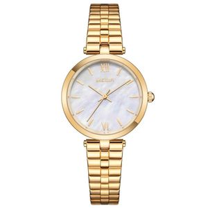 Relógio Feminino Megir Mg-85112 à Prova D'água Ouro