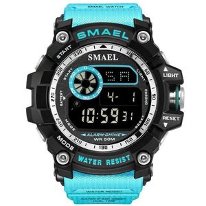 Relógio Masculino Smael Sl-8010 à Prova D'água Azul Claro