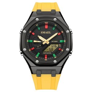 Relógio Esportivo Feminino Smael Sl-8088 à Prova D'água Amarelo