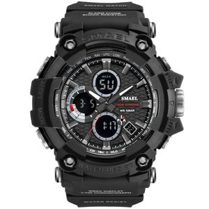 Relógio De Quartzo Masculino Smael Ws-1802 à Prova D'água Preto
