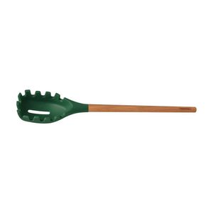 Pegador De Massa Tramontina Live Em Silicone Verde Com Cabo De Madeira Tramontina