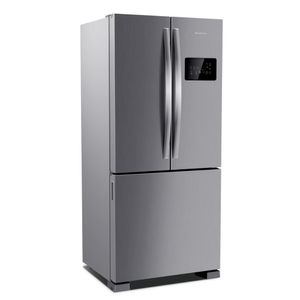 Refrigerador Brastemp Side Inverse 3 Portas Frost Free 554 Litros Inox BRO85AK