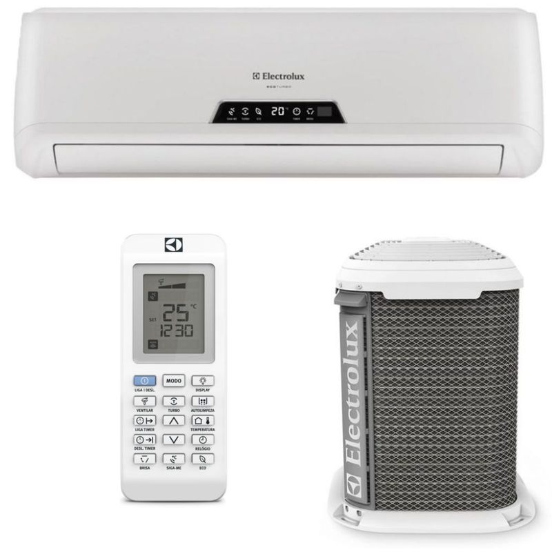 Ar Condicionado Split Hi Wall 9000 BTUs Electrolux ECOTurbo Quente.