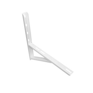 Caixa Com 2 Pares de Suporte Split Gallant 600mm Perfil U com Reforço Branco