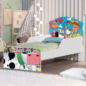 Cama Infantil Bichinhos Na Fazenda