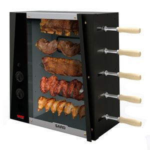 Assador Elétrico Rotativo Saro 05 Espetos CHR