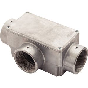 Condulete Fixo 2 Polegada Tipo "t" - Com Tampa / Rosca Bsp / Sem Pintura Tramontina