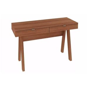 Mesa De Computador Solteiro Me4128 C/ 2 Gavetas Amêndoa - Tecno Mobili