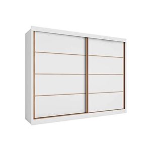 Guarda Roupa Casal 2 Portas De Correr E 6 Gavetas Sevilha Branco - Europa