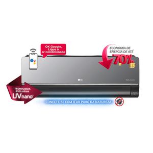 Ar Condicionado Split LG Dual Inverter Voice ARTCOOL UV Nano 18000 Quente/Frio 220V S4-W18KLRXB