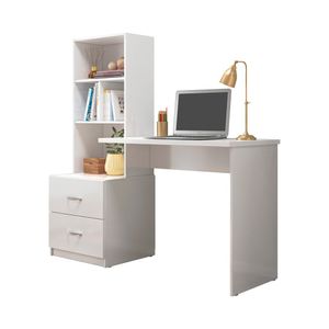 Escrivaninha Notebook Gaveta Cristal Branco
