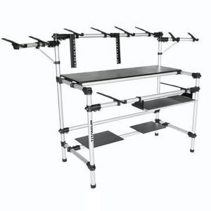 Rack Profissional Para Studio Rs150 Custom Para Mixer, Teclado, Controlador, Sintetizador Entre Outros Tubos Em Alumínio Desmontável