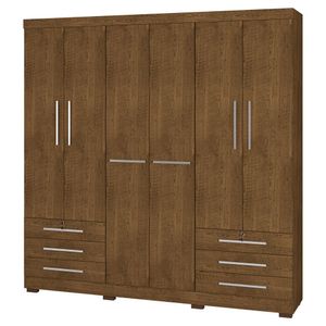 Guarda Roupa De Casal 6 Portas E 6 Gavetas Londres Malbec