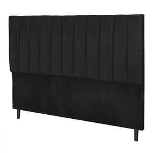 Cabeceira Solteiro Jbe Leblon Cinza 94cm Cama Box 88cm Preto