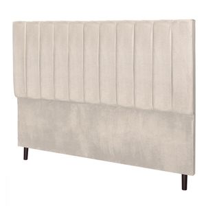 Cabeceira Casal King Jbe Leblon Preto 164cm Box 158cm Creme