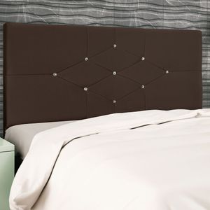Cabeceira Casal Queen Jbe Camboriú Bege 164cm Box 158 Marrom