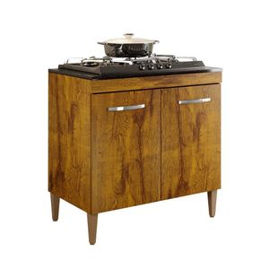 Balcao Cooktop 4 Bocas Sevilha Rovere - Kaiki Móveis