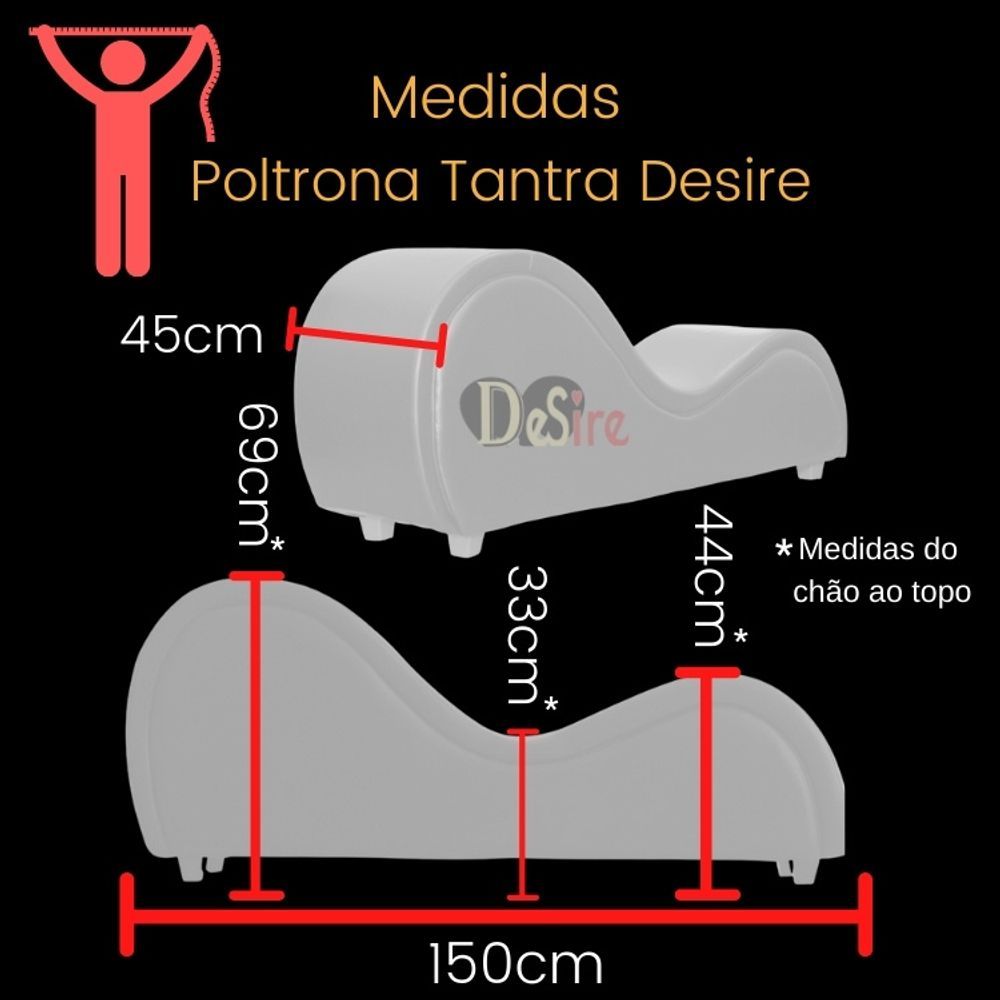 Poltrona Divã Recamier Tântrico Grafite Sofá Desire - WebContinental