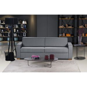 Sofá Living Com 4 Lugares 2.20M Linho Corriente Cinza