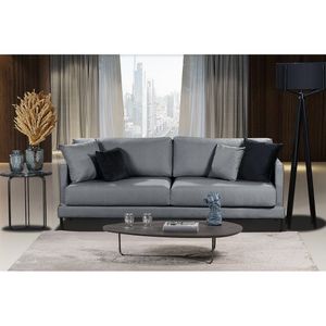 Sofá São Luiz Living 4 Lugares 2.20 Mt Linho Corriente Cinza