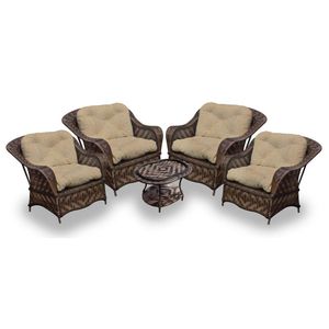 Conj de 4 Poltronas + 1 Mesa Centro Duna