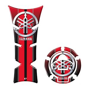 Kit Adesivo Protetor Tanque E Bocal Moto Yamaha Diapasão Vermelho Vermelho