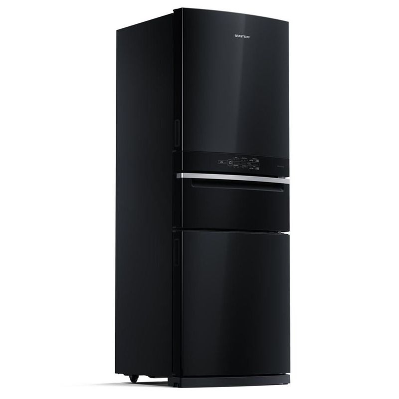 Geladeira/refrigerador 419 Litros 3 Portas Preto Frost Free - Brastemp - 220v - Bry59bebna