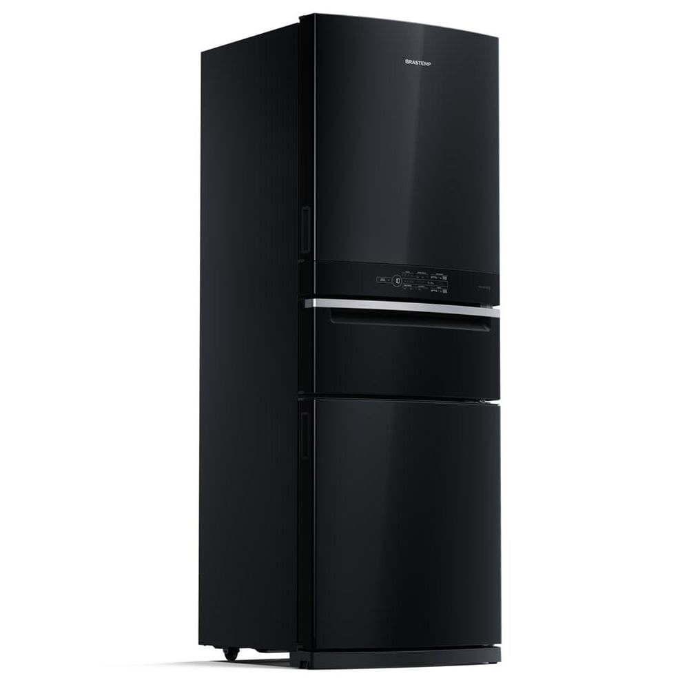 Menor preço em Refrigerador Brastemp Inverse 419L 3 Portas Frost Free Preto BRY59BE