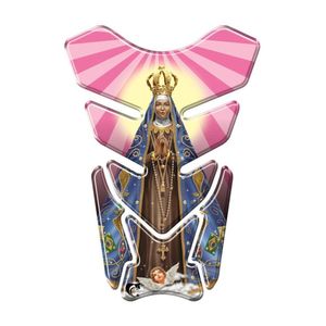 Protetor De Tanque Adesivo Moto Honda Yamaha Suzuki Nossa Senhora Aparecida Rosa