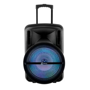 Caixa de Som Amplificada Lenoxx c/ Bluetooth USB/SD/P10/AUX Radio FM/Karaokê Bateria Interna CA-350