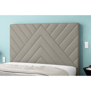Cabeceira Cama Box Estofada King King Sky Plus Camurca - Simbal
