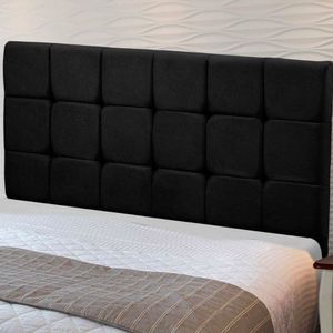 Cabeceira Julia 1,60 M Queen Com Design Moderno Preto
