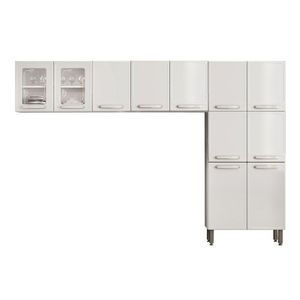 Cozinha Compacta Evidence 3 Peças (2 Armários + 1 Paneleiro) Cpt51 Branco - Bertolini