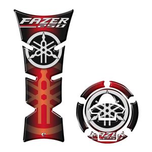 Kit Adesivo Protetor Tanque E Bocal Moto Yamaha Fazer 250 Vermelho Vermelho